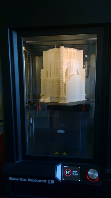 případová studie makerbot replicator 3d tisk architektura rekonstrukce